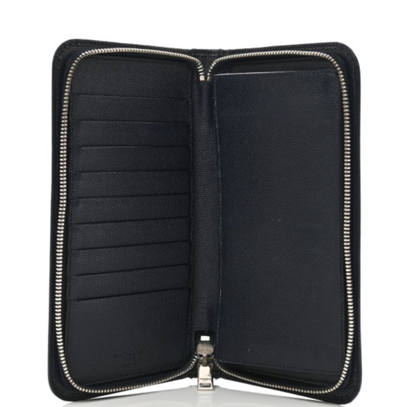 SAINT LAURENT ZIP AROUND WALLET - Picture 2 of 5